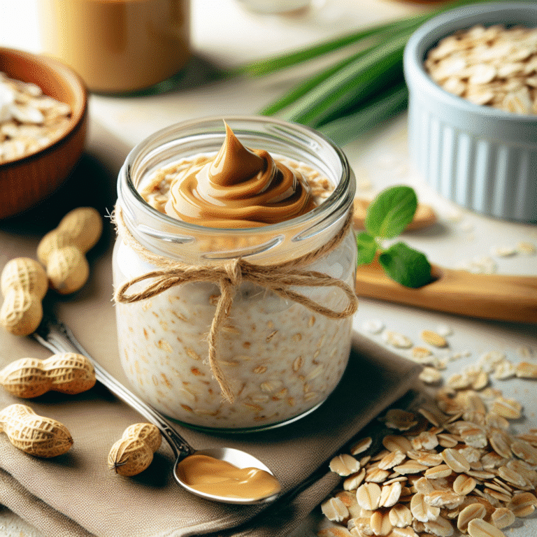 quick peanut butter overnight oats vegan recipe