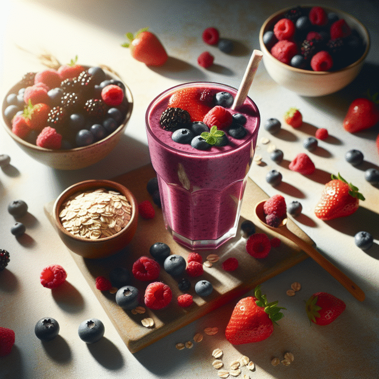 Quick Oat and Berry Vegan Smoothie Recipes for Busy Days