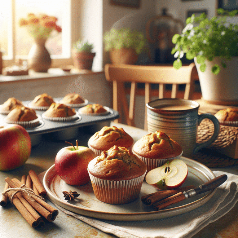 vegan apple cinnamon muffins for a cozy morning
