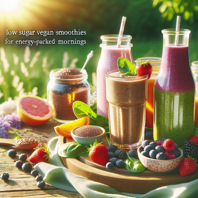 Low Sugar Vegan Smoothies for Energy-Packed Mornings