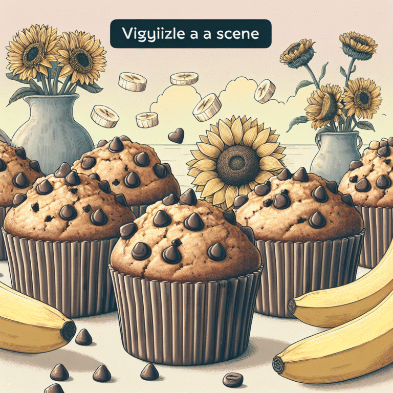 banana chocolate chip vegan muffins for a sweet start