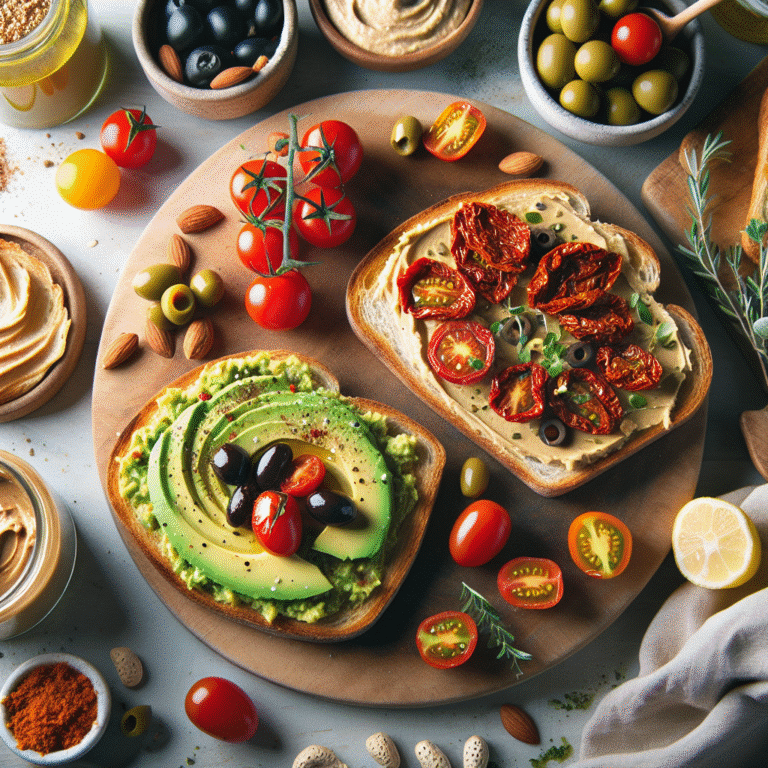 savory vegan toast toppings for quick breakfast