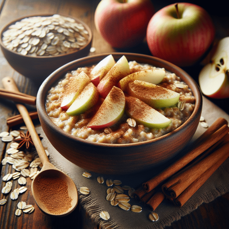 quick apple cinnamon oatmeal vegan recipe
