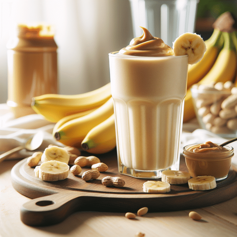Quick Banana and Peanut Butter Vegan Smoothie Ideas