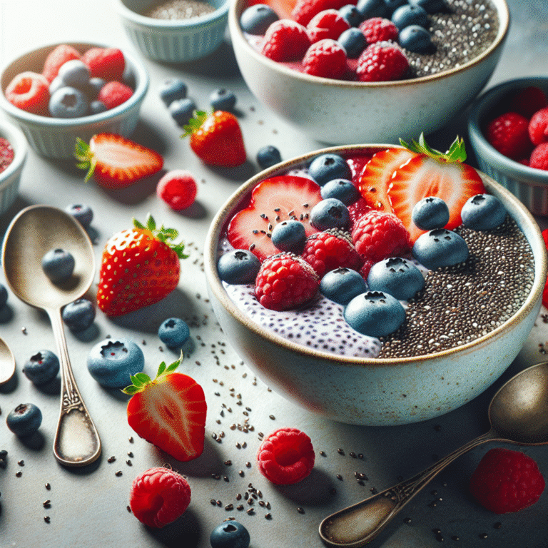 healthy berry chia seed bowls vegan style