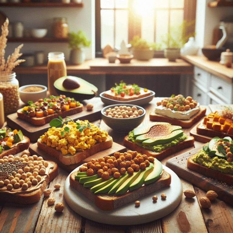 vegan breakfast toast ideas with protein