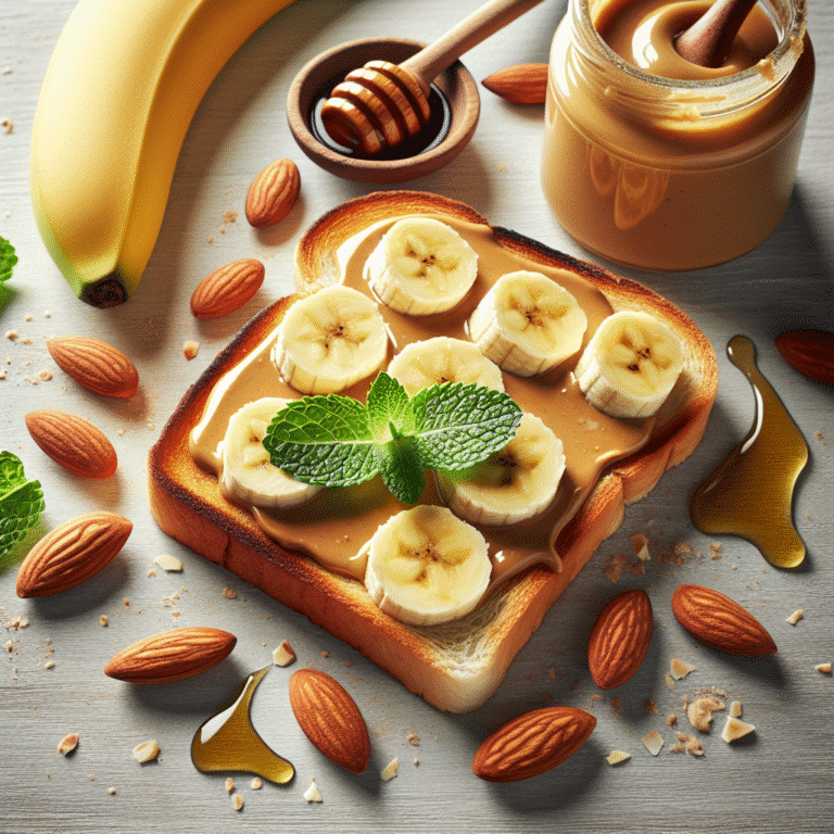 easy almond butter banana toast vegan style