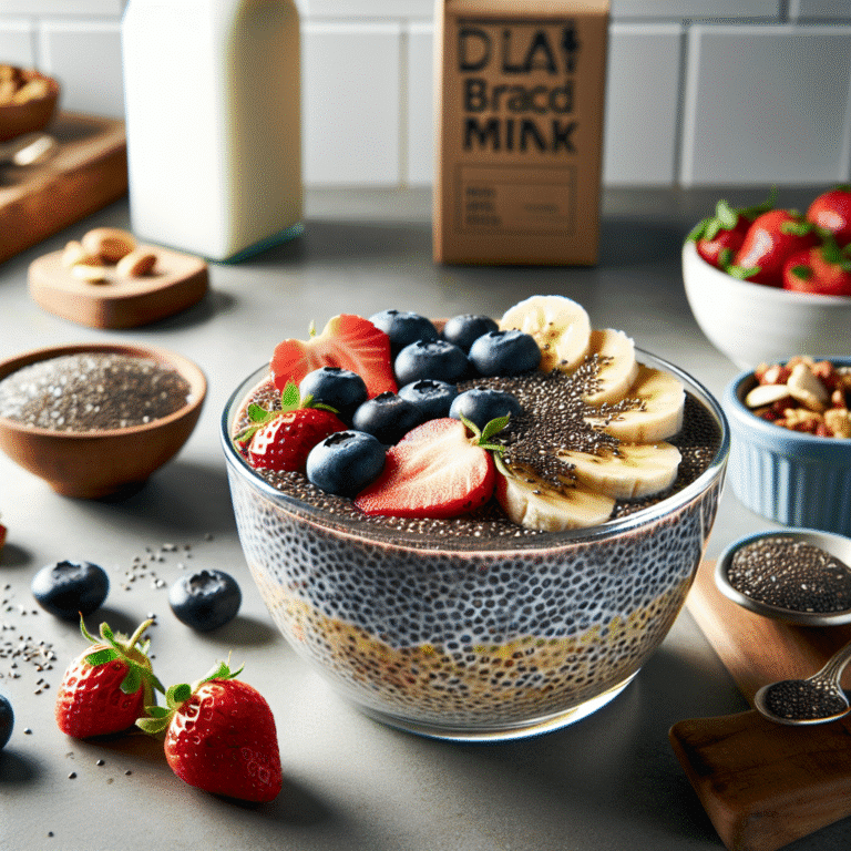 protein-packed vegan chia seed pudding for a hearty breakfast