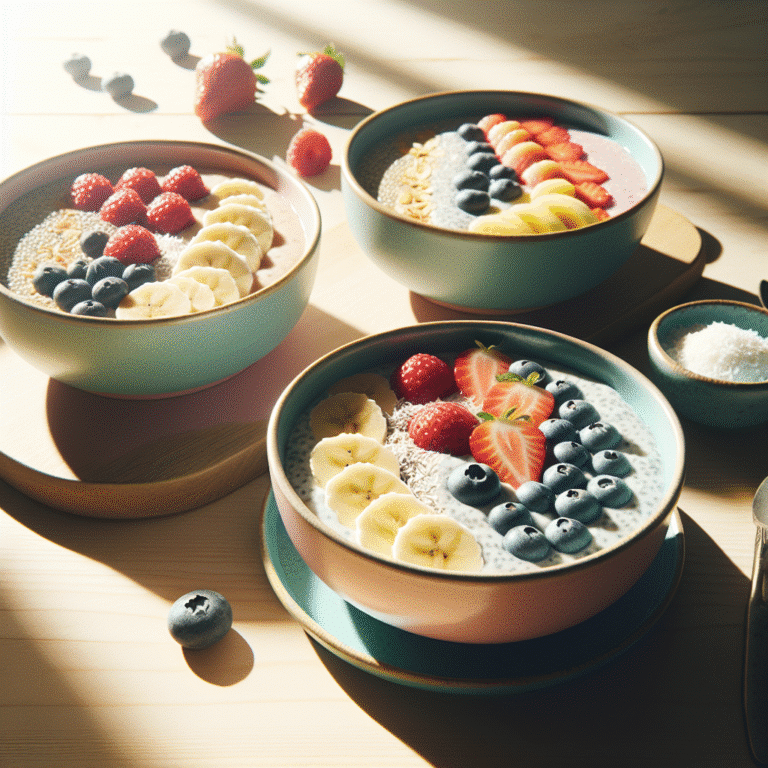 quick vegan chia pudding bowls for a perfect breakfast