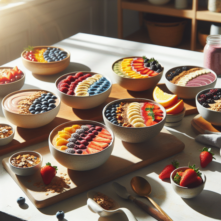 10 easy smoothie bowl recipes for busy mornings